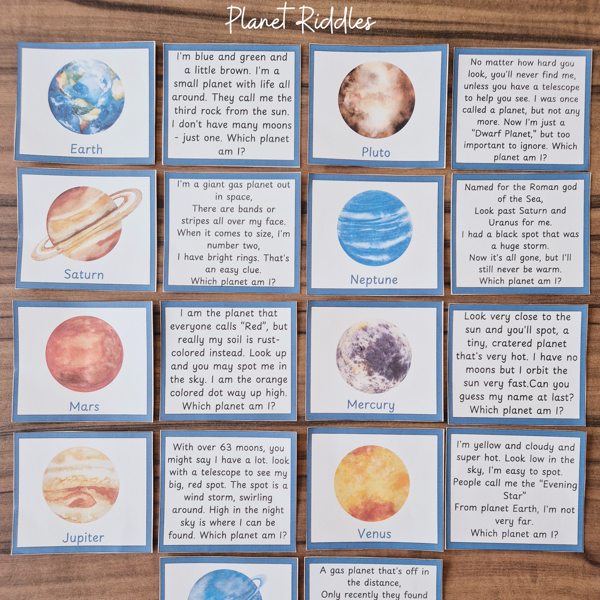 Space Explorers Learning Pack – Montessori in Daily Life