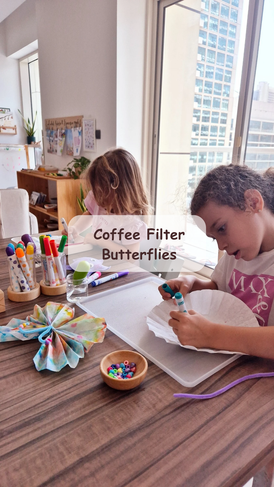 Coffee Filter Butterflies Art