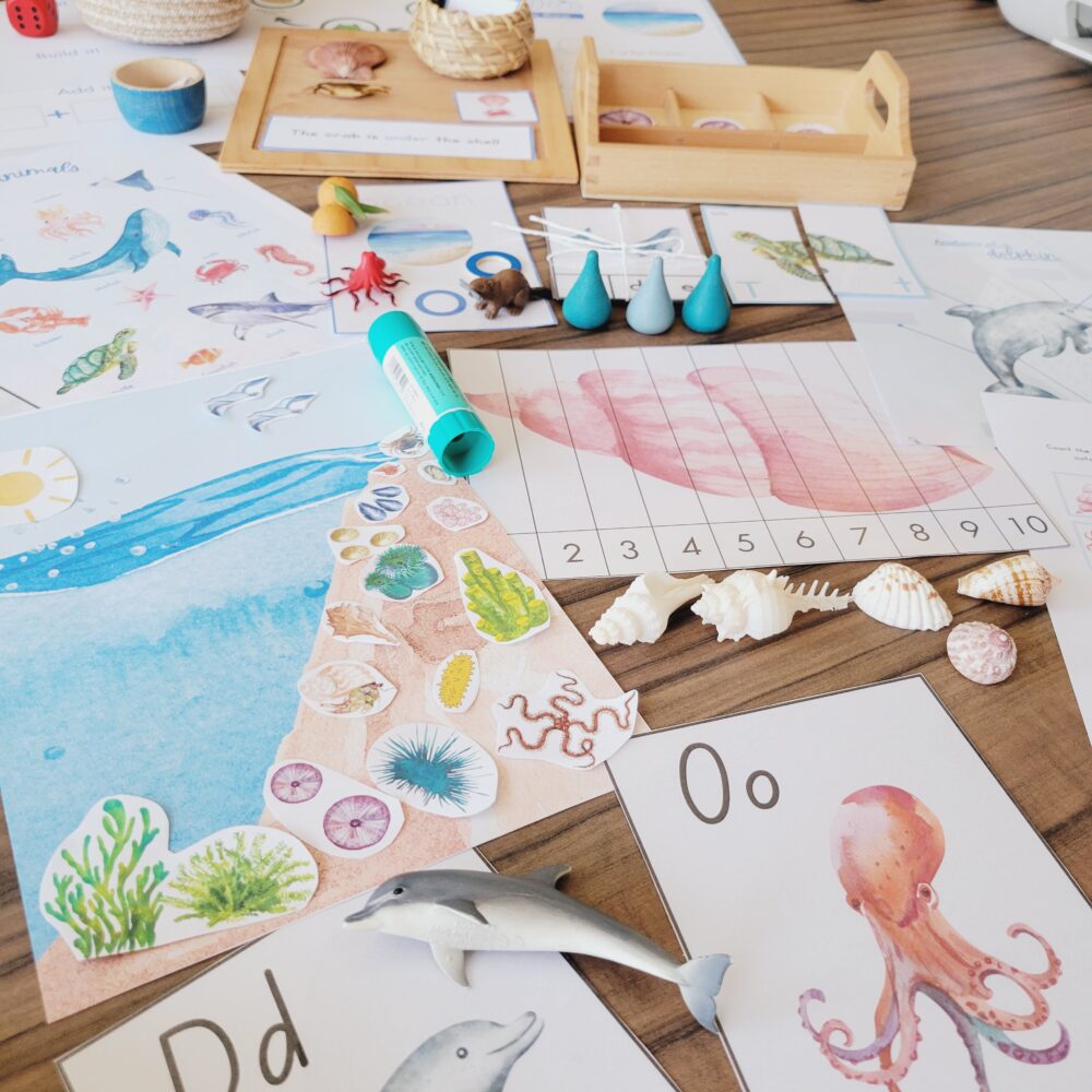 O is for Ocean 50-page Learning Pack Sample - Image 11